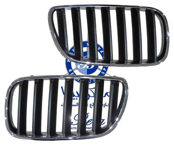 Left Side Radiator Grille -Black and Chrome for BMW X3 E83 LCI 2007-2010 models, Part Number 51113420087 Left Side Radiator Grille -Black and Chrome for BMW X3 E83 LCI 2007-2010 models, Part Number 51113420087